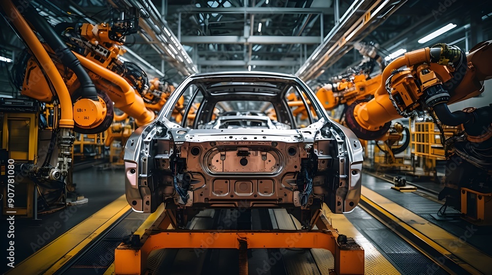 a car is manufactured in a factory a car is manufactured in a factory