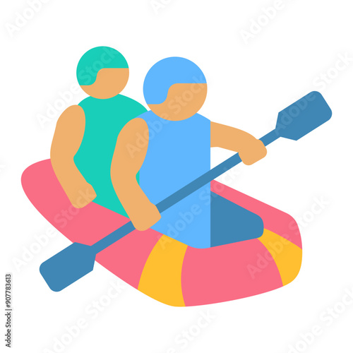 White Water Rafting Icon