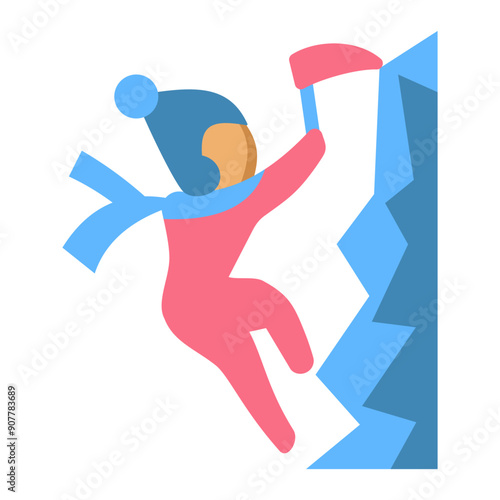 Ice Climbing Icon
