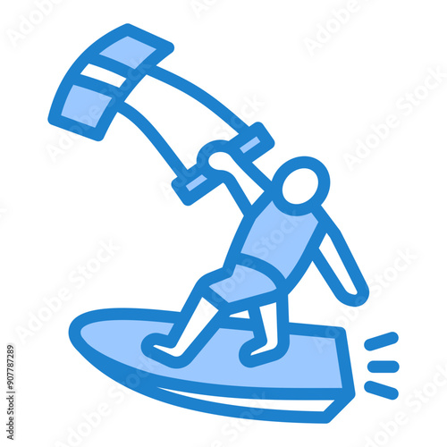 Kiteboarding Icon