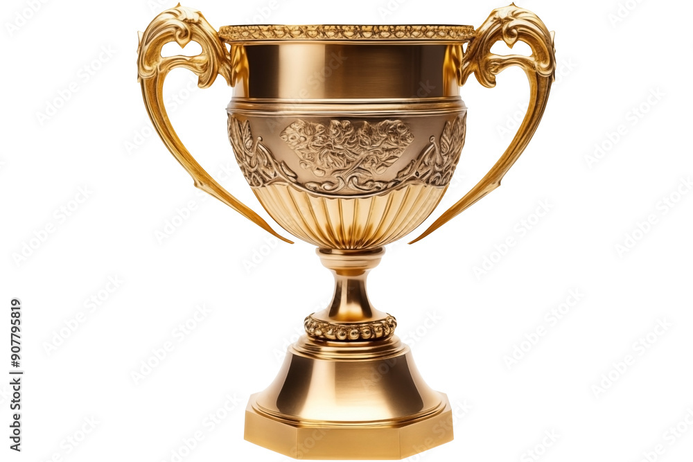 Front View of a Golden Trophy Cup PNG Golden Award isolated on white and transparent background - Achievement Celebration Honoring Triumph for Champion Victory Front View of a Golden Trophy Cup PNG Golden Award isolated on white and transparent background - Achievement Celebration Honoring Triumph for Champion Victory