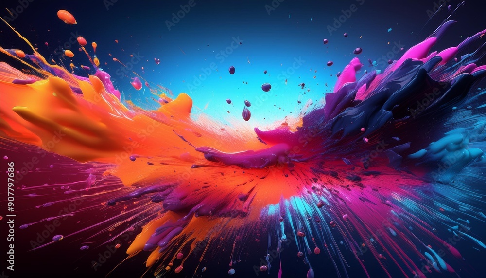 abstract background with splashes abstract background with splashes