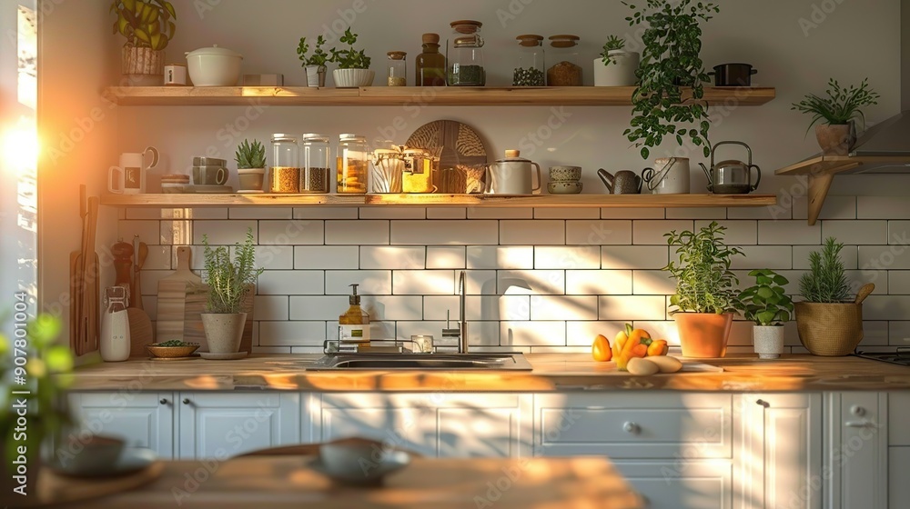 Modern Kitchen with Natural Light Modern Kitchen with Natural Light