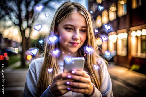 woman with mobile phone