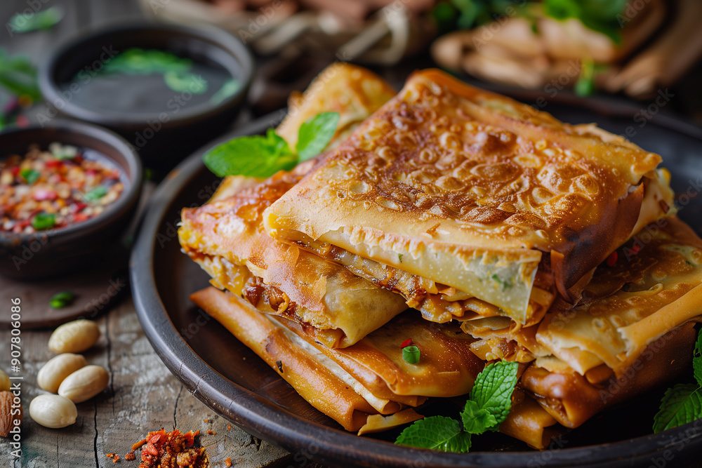 Martabak Tahu , Indonesian traditional food made from tofu and mix with vegetables and eggs. Martabak Tahu , Indonesian traditional food made from tofu and mix with vegetables and eggs.