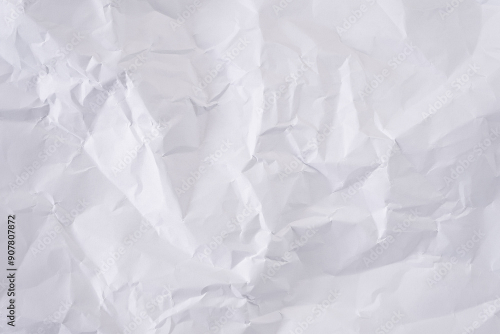 Crumpled Canvas, Abstract Texture of Wrinkled White Paper Crumpled Canvas, Abstract Texture of Wrinkled White Paper