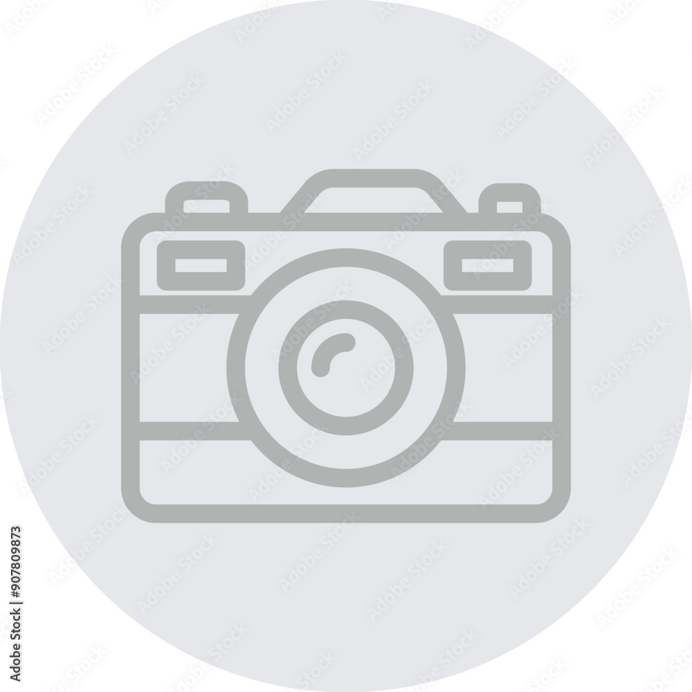camera Vector Line Grey Circle Grey camera Vector Line Grey Circle Grey