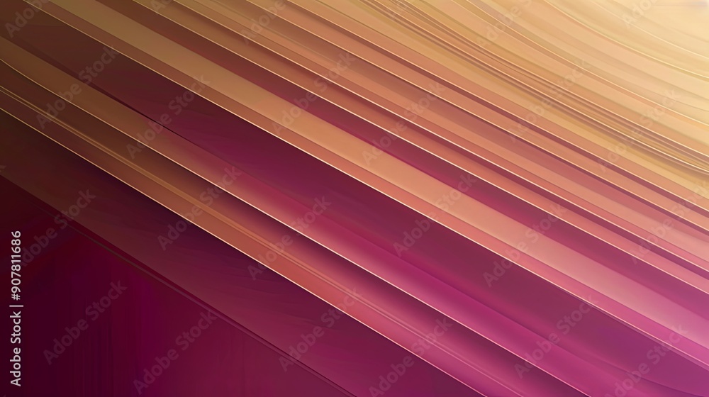 Obraz premium Elegant Corporate PowerPoint Slide with a Sophisticated Magenta and Bronze Gradient Background - Professional Presentation Aesthetics, Raw Style for Business Meetings and Conferences