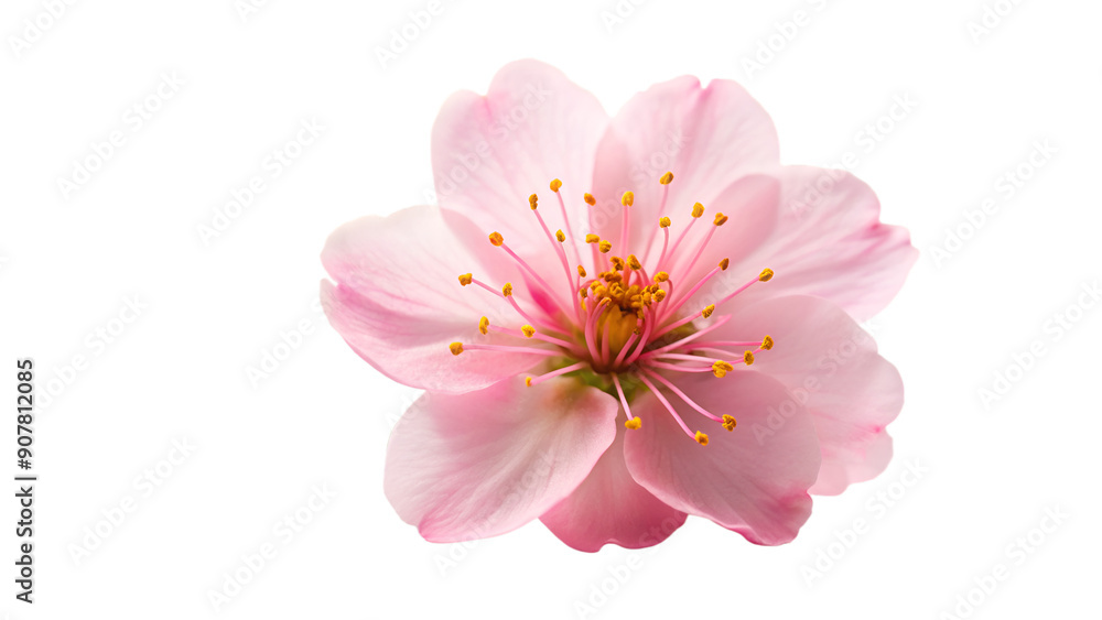 Pink blossom isolated on transparent background Pink blossom isolated on transparent background