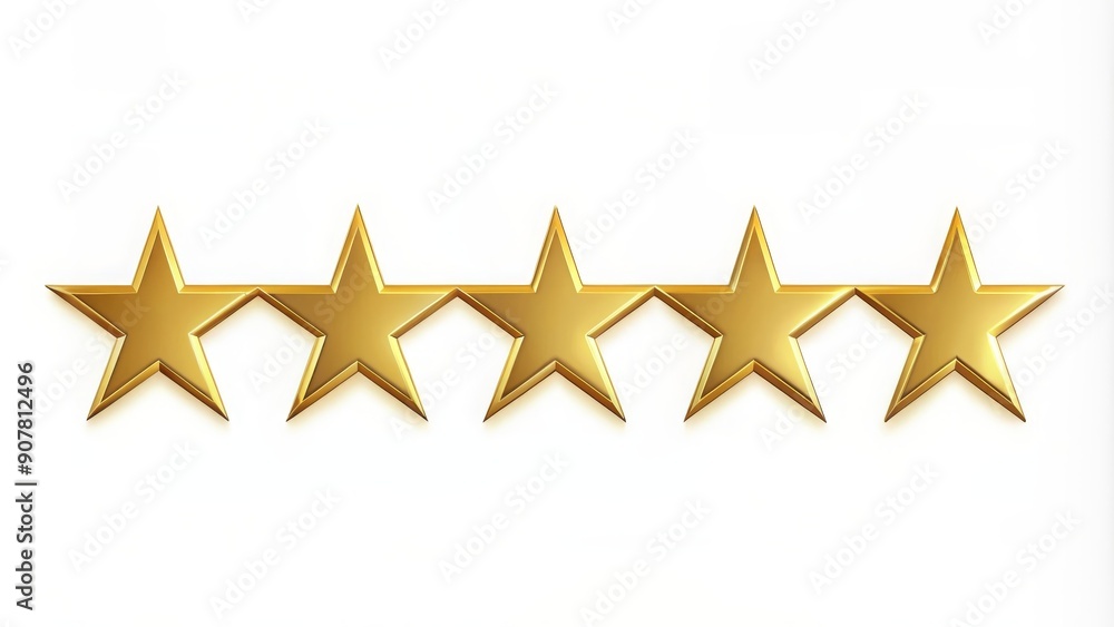 Isolated golden 5-star icon for hotel ratings , luxury, rating, review, hospitality, symbol, excellence, prestigious Isolated golden 5-star icon for hotel ratings , luxury, rating, review, hospitality, symbol, excellence, prestigious