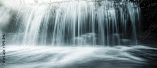 Serene Waterfall in the Forest