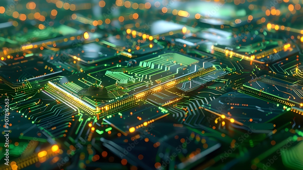 Obraz premium computer circuit board