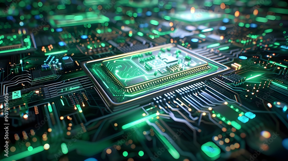 Obraz premium computer circuit board