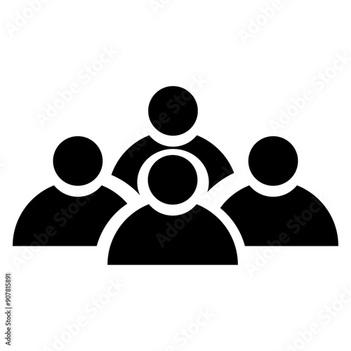 Team Icon, Simple Icon Vector Design, best used for presentation, application, web and banner
