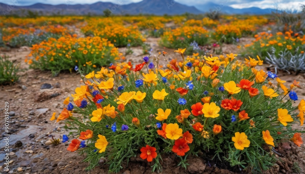Colorful Wildflowers in Bloom Colorful Wildflowers in Bloom