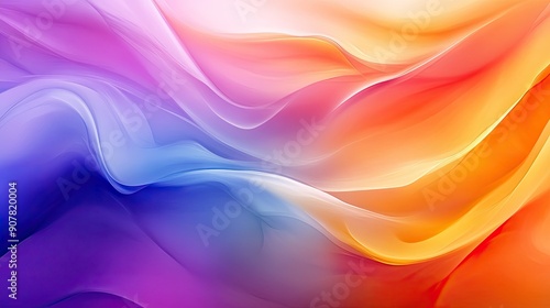 Abstract design with a fluid blend of colors, providing a modern and energetic background