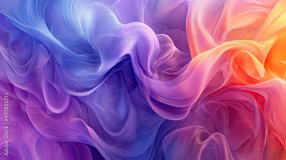 Obraz premium Abstract background with a seamless blend of colors creating a fluid and harmonious visual effect