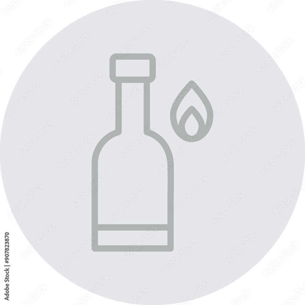 Molotov Vector Line Grey Circle Grey Molotov Vector Line Grey Circle Grey
