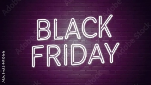  Black Friday neon signboard