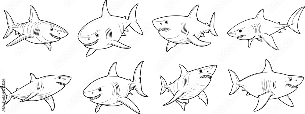 fish hand drawing coloring page and outline clipart vector design fish hand drawing coloring page and outline clipart vector design