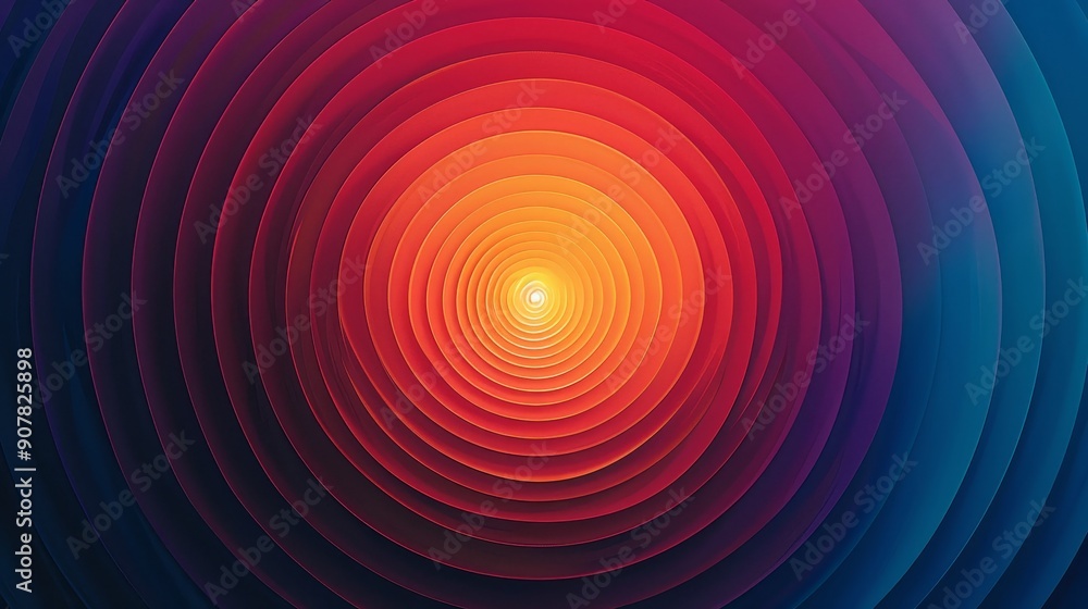 Colorful Radiating Circle Bursts Colorful Radiating Circle Bursts