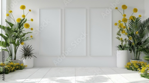 The elegance in Simplicity Minimalist Studio is set against a beautiful floral backdrop