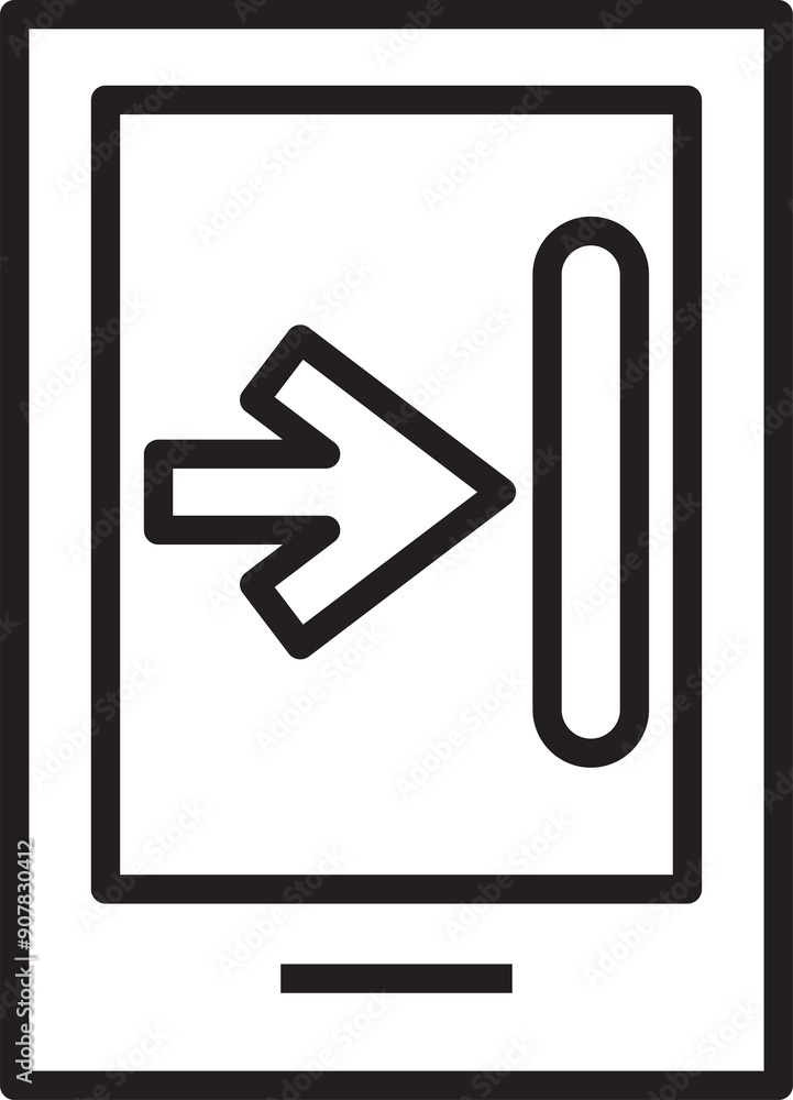 Sign In Smartphone Icon Sign In Smartphone Icon