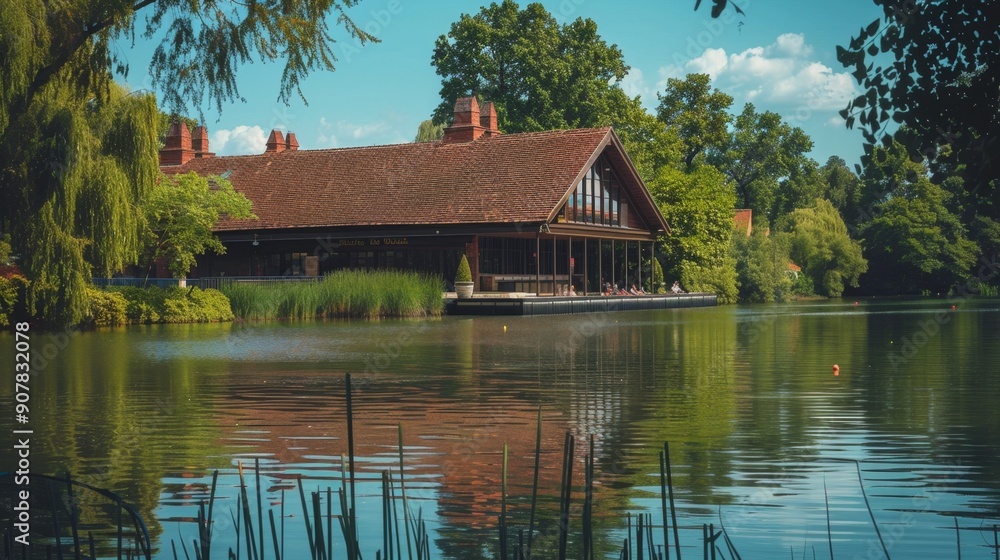 Lakeside Restaurant with a View. Lakeside Restaurant with a View.