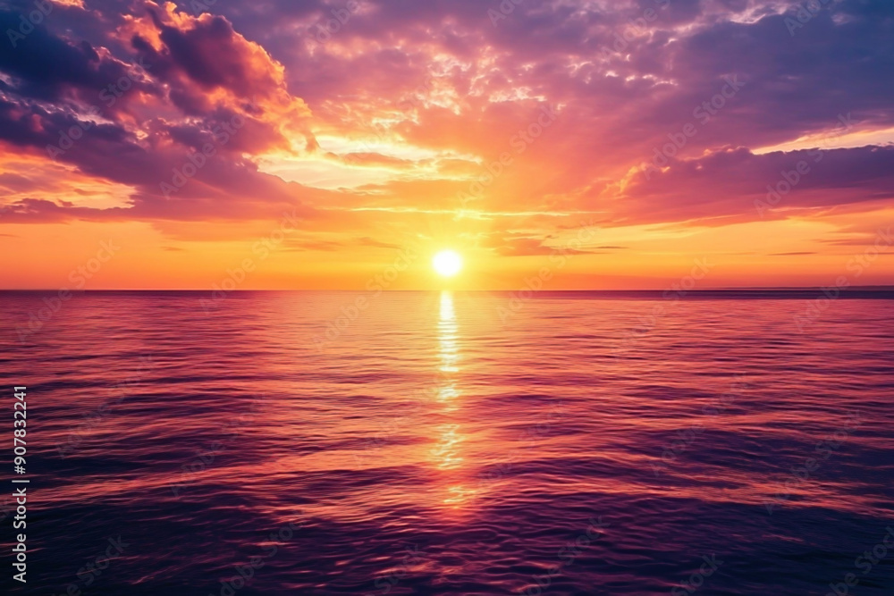Fototapeta premium Sonnenuntergang über dem Meer