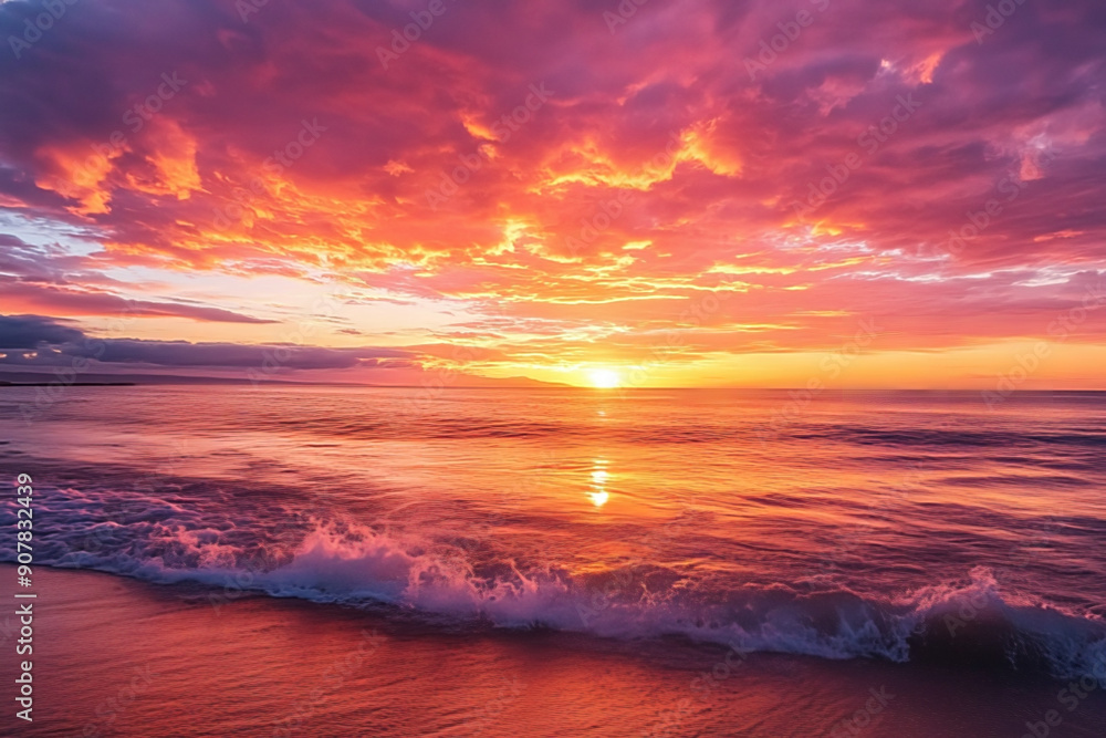 Sonnenuntergang über dem Meer Sonnenuntergang über dem Meer