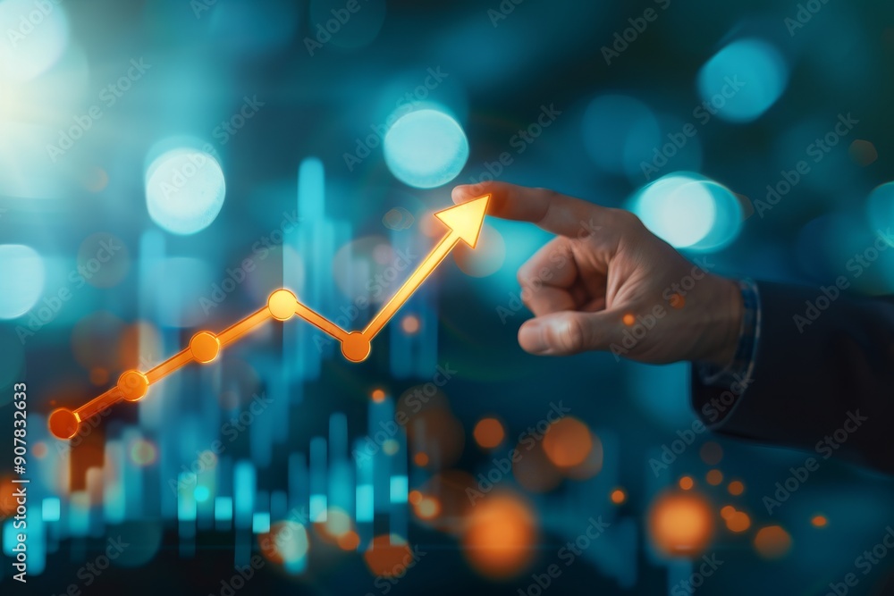 The concept of business success and financial achievement in the future. The concept of business success and financial achievement in the future.