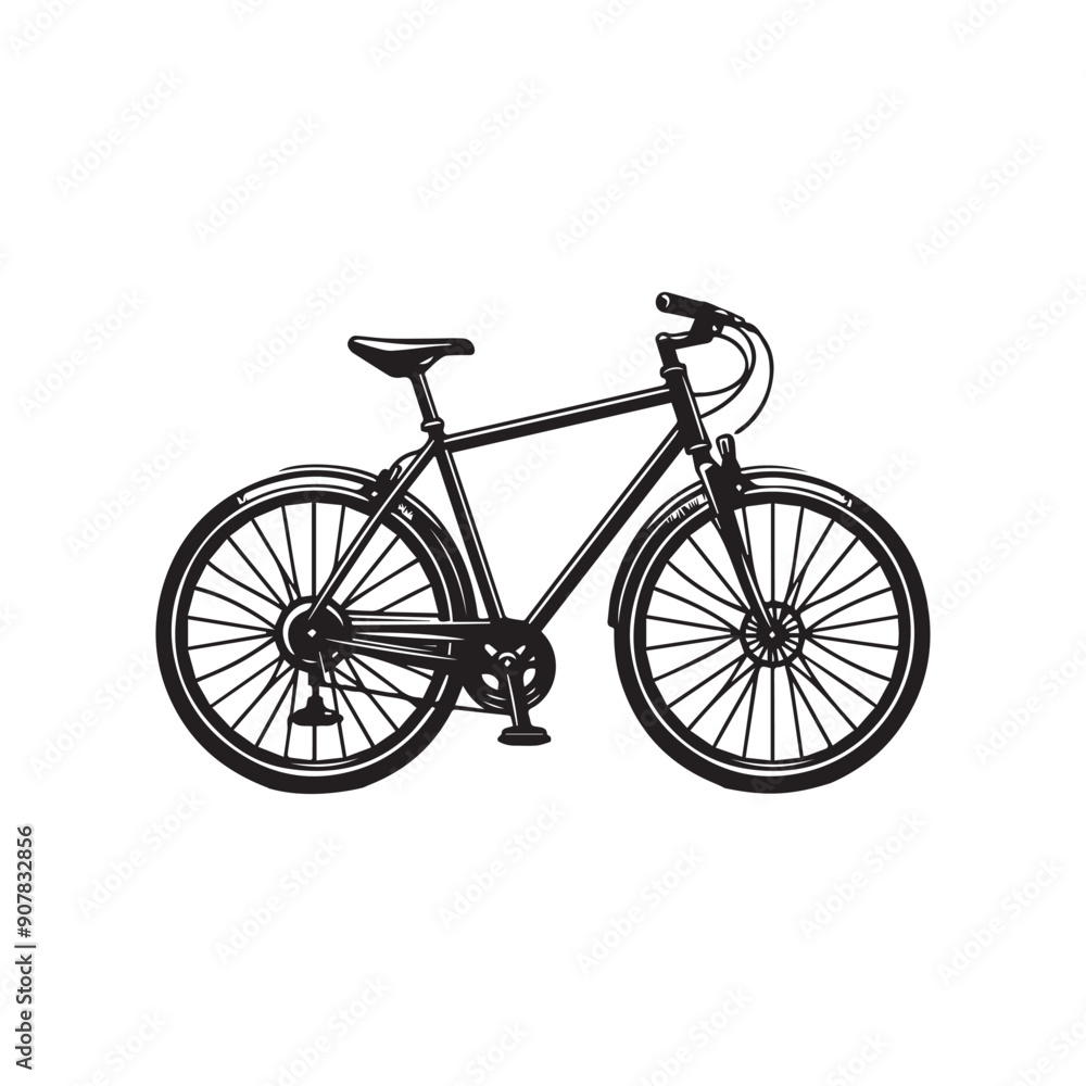 Fototapeta premium bicycle isolated on white background