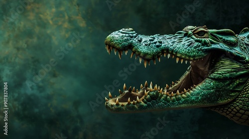 Aggressive crocodiles chase their prey,