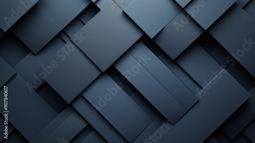 Dark Blue Abstract Geometric Background