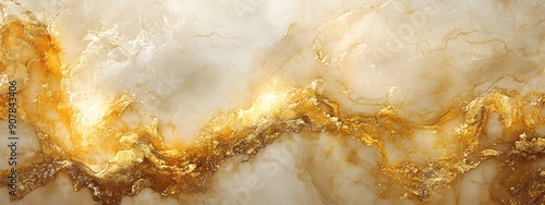 Opulent Elegance. Luxurious gold marble texture background with high gloss finish