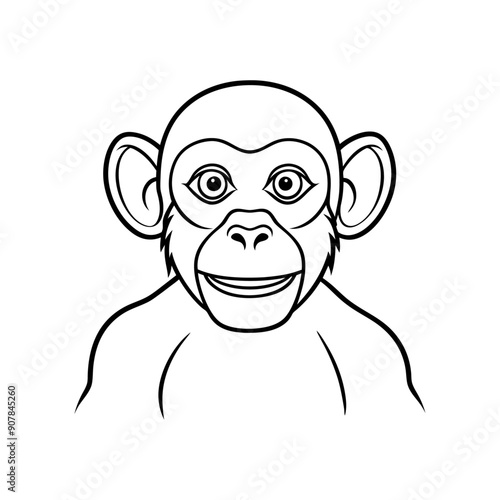 Chimpanzee vector design 
