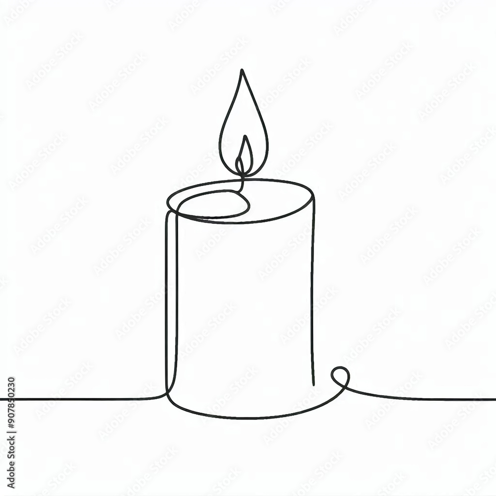 candle silhouette thin lines flat colors candle silhouette thin lines flat colors