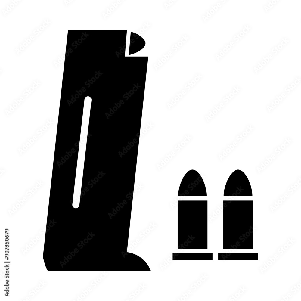 Ammo Bullet icon template Ammo Bullet icon template