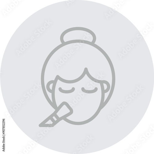 Makeup Tutorials Line Grey Circle Grey