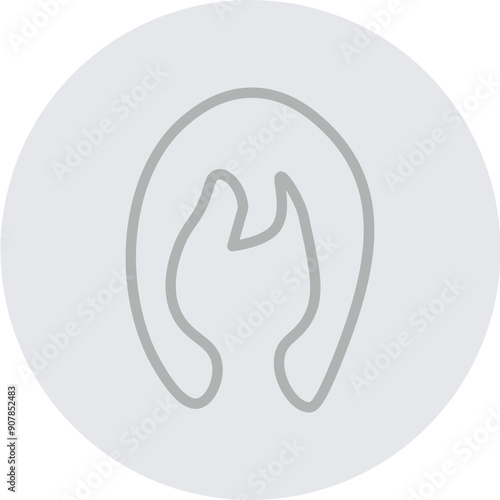 Healthy Hair Line Grey Circle Grey