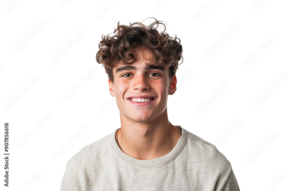 Smiling young man in casuals, standing confidently, isolated on white background Smiling young man in casuals, standing confidently, isolated on white background
