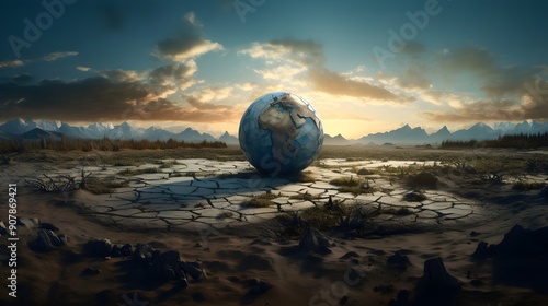 a dried out planet earth UHD Wallpaper