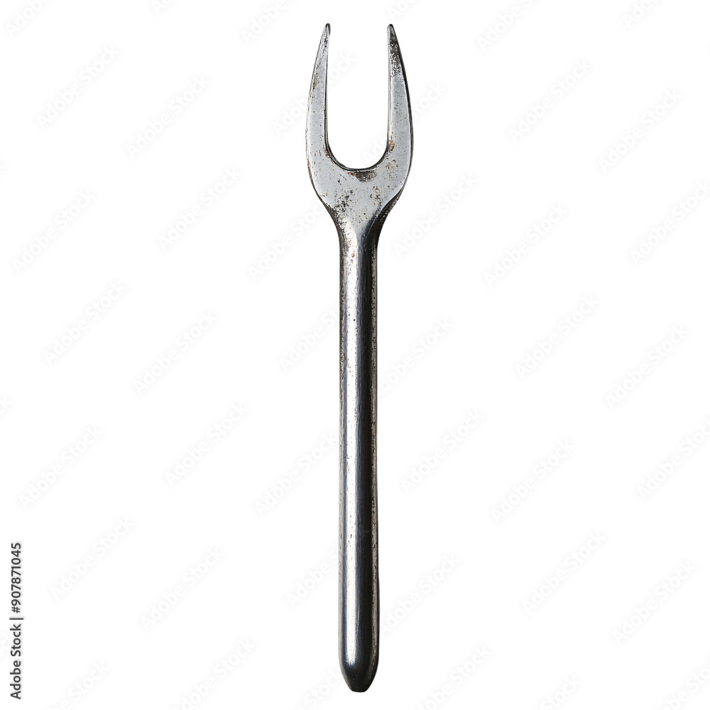 Precision in Sound: Tuning Fork on White Background Precision in Sound: Tuning Fork on White Background
