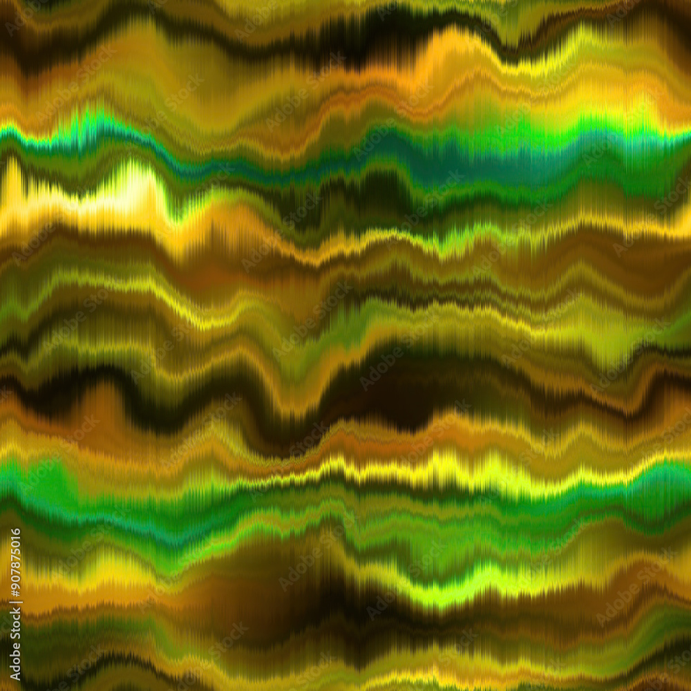 Blurry silk green brown vertical autumn fall tie dye texture background. Wavy irregular bleeding wave seamless pattern. Atmospheric ombre distort effect. Space dyed all over print Blurry silk green brown vertical autumn fall tie dye texture background. Wavy irregular bleeding wave seamless pattern. Atmospheric ombre distort effect. Space dyed all over print