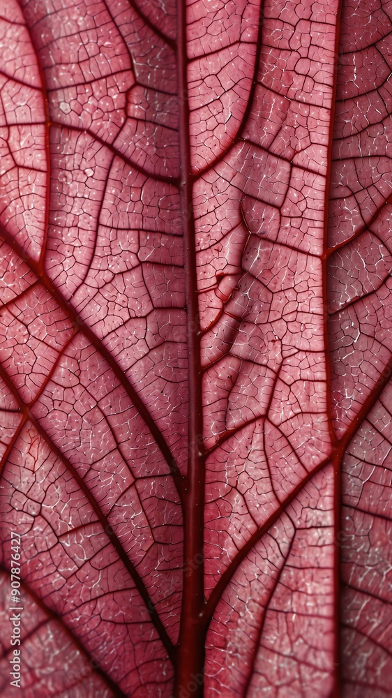 Fototapeta premium pink leaf veins abstract background illustration copy space design