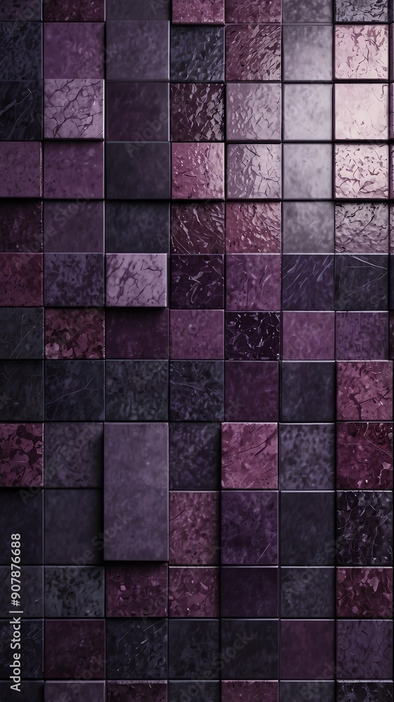 purple mosaic tiles abstract background illustration copy space design purple mosaic tiles abstract background illustration copy space design