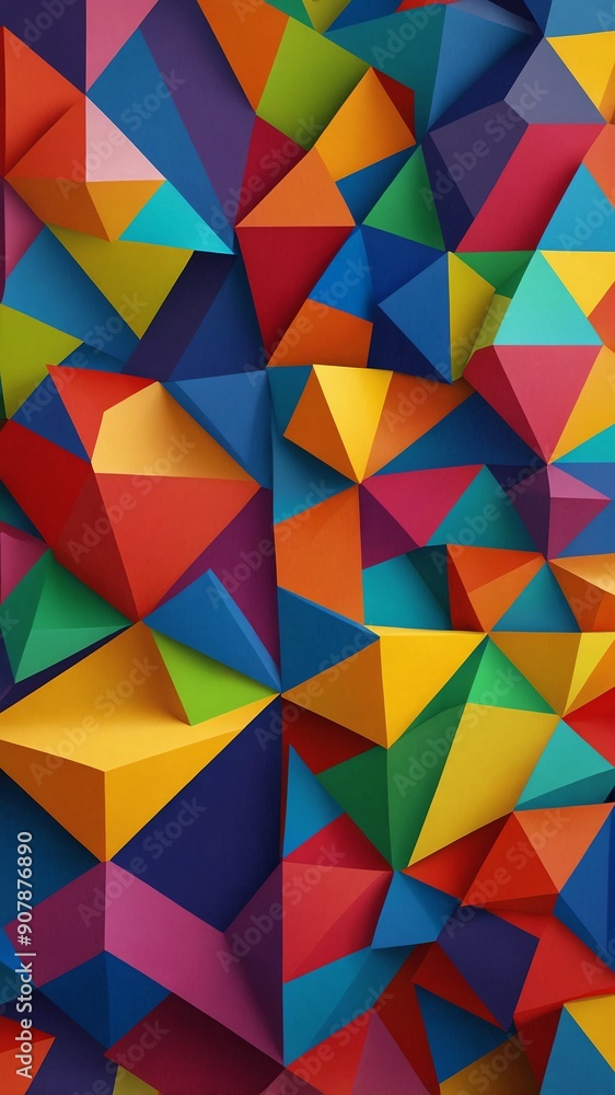 rainbow geometric shapes abstract background illustration copy space design rainbow geometric shapes abstract background illustration copy space design