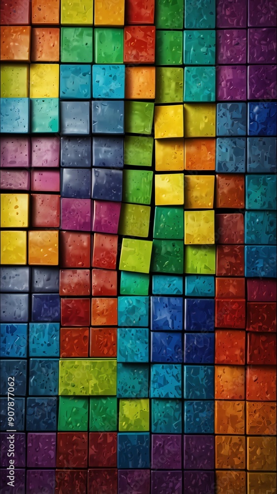 rainbow mosaic tiles abstract background illustration copy space design rainbow mosaic tiles abstract background illustration copy space design