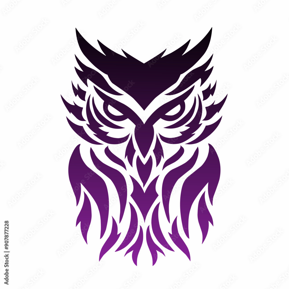 illustration vector graphic of tribal art design abstract owl illustration vector graphic of tribal art design abstract owl