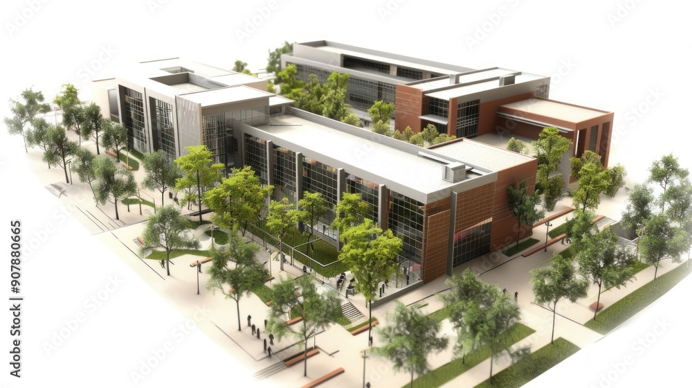 Generate a photo realistic image of a maquette representing a technology innovation center with research labs, incubators, and collaboration spaces; ensure the image is of high resolution Generate a photo realistic image of a maquette representing a technology innovation center with research labs, incubators, and collaboration spaces; ensure the image is of high resolution